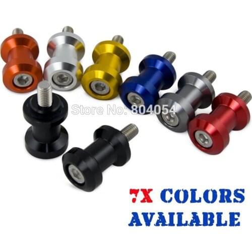 H2CNC 8mm CNC Swingarm Spools Sliders Swing Arm For Suzuki GSR750 GSXR600 GSX-R600 GSXR750 GSX-R750 GSXR1300 GSX-R1300 GSX1300