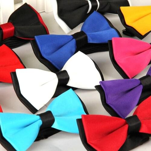 HUISHI New 2021 Male Candy Color Bow Tie Classic Party Evening Dress Bow Ties Fashion Young Mixed Polyester Material Bow tie
