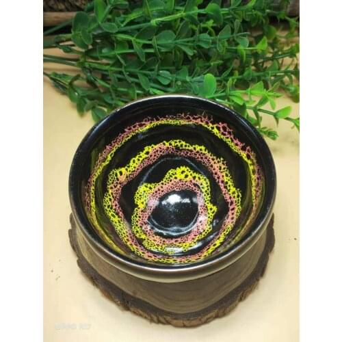 Jianzhan Chinese Vintage Tea Cup Jian Ware Handleless Tea Cups Oil Glaze Tenmoku Pottery Health use more beautiful/Pang Long