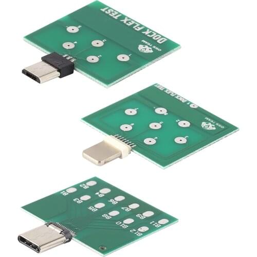 Micro USB Dock Flex Test Board for iPhone 11 xs x 6 7 8 Android Phone U2 Micro USB 8 Pin Type-C Battery Power Charging Dock Flex