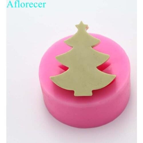 Christmas Trees Chocolate CupCake Soap Muffine Silicone Mold 3D Pine soap molds for soap making
