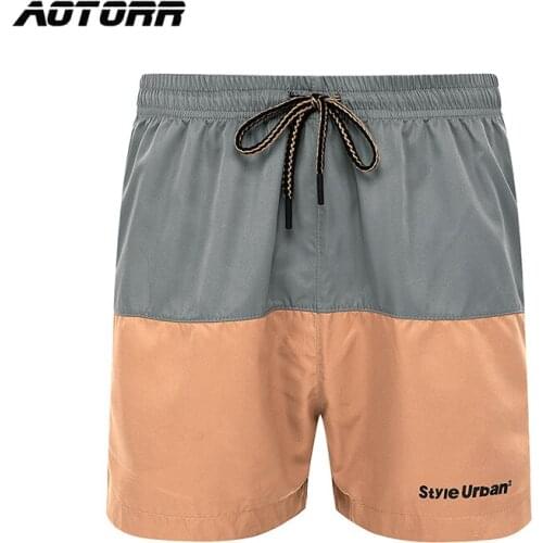 New Summer Fashion Casual Mens Sports Shorts Man Loose Thin Breathable Patchwork Elastic Waist Shorts Male Jogger Sportswear