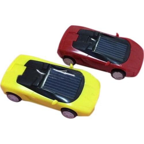 Solar Car Creative Toy Car Gift Yellow 111