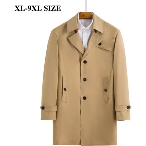 9XL 8XL 7XL 6XL Oversiz Outerwear Mens Jackets Loose Business Casual Plus Size Spring Autumn Windbreaker Male Brand Clothing