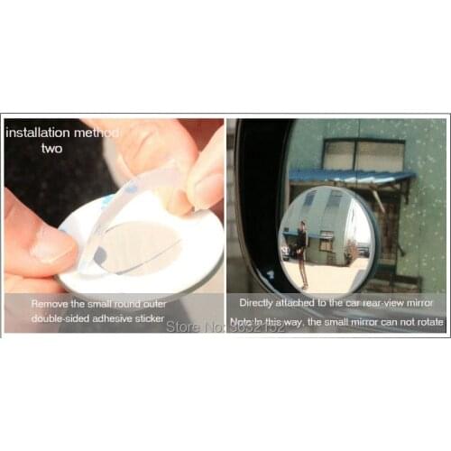 360 Degree Car RearView mirror Wide Angle Convex Blind Spot mirror accessories car-styling for Hyundai elantra ix35 solaris