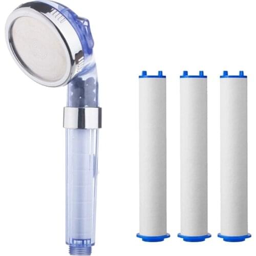 High Quality Residual Removal PP Sediment Cartridge Filtered Shower Head Filter Pure Shower 3-Speed Water Outlet Mode