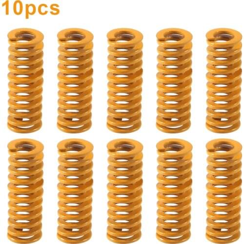 10Pcs 3D Printer Motherboard Compression Springs OD 10mm 25mm for Creality CR-10 10S S4 Ender 3 Heatbed Springs Bottom Connect