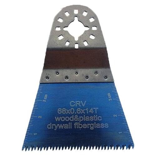 10Pcs 65mm CRV Precision Ground Double-Row Beveled Teeth Saw For Multimaster Tools Cutting Solidwood Board And Pvc Ppt Tube