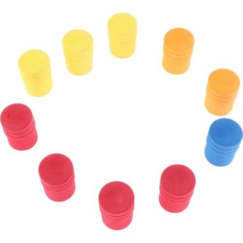 10 Pieces Fishing Rod Butt Caps Retractable Sponge Plug Fishing rod Components Tackle Accessories