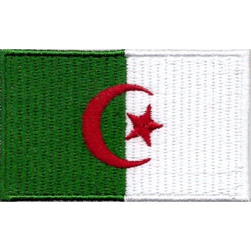 10Pcs algeria national flag Embroidered Clothing Patch Iron On Cute Patch Fabric Sewing On Applique for Jacket Clothes Badge DIY
