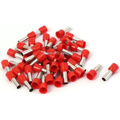 1000PCS E10-18 Electrical Crimp tubular Pre-Insulating Terminal Block Wire Connector Cable Cord End Ferrule E10-18 AWG 7 10.0mm