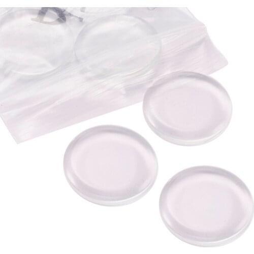 200pcs 25MM Clear Magnifying Glass Cabochons for DIY Jewelry Accessories, Flat Round Cameo Settings, 25mm, 4.5mm