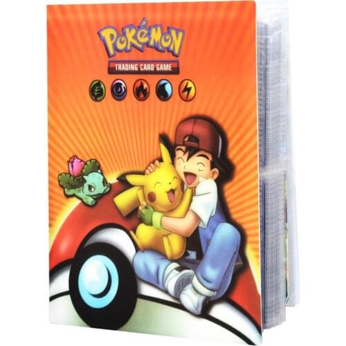 240pcs Pokemon Card Characters Card Collection Notebook Game Card Playing Album Pokemones Cards Holder Novelty Gift For Kids