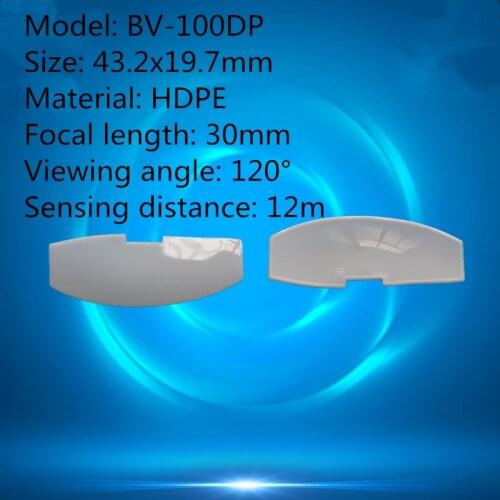 50pcs BV-100DP human body infrared PIR sensor fresnel lens 43.2x19.7mm focal length 30mm