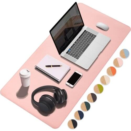 Mouse Pad Office Computer Desk Mat 2020 New Super Large Cork Desk Mat Student Home Writing Desk Desk Mat Mousepad Leather Pvcpad