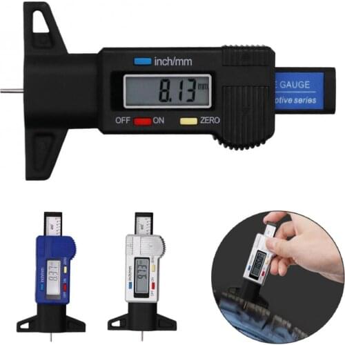 Digital Car Tyre Tire Tread Depth Gauge Meter Auto Tire Wear Detection Measuring Tool Caliper Thickness Gauges Monitoring