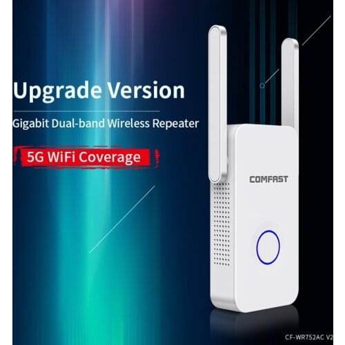COMFAST 1200Mbps high speed WIFI Repeater Dual Band 5G WiFi Signal Amplifier Wireless Router booster Extender Routing Repeater