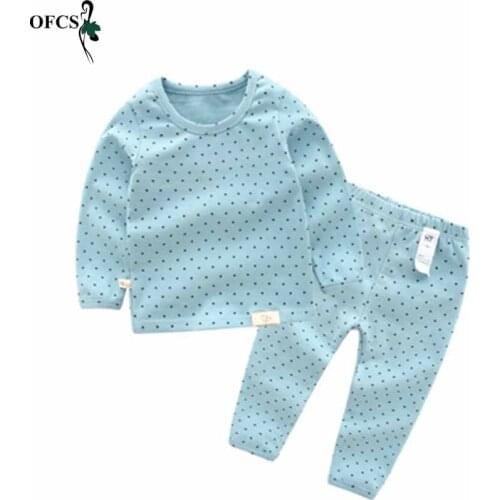 Kids Pajamas Children Sleepwear Children Suit Pajamas Sets Boys Girls Dot Pyjamas Cotton Soft Nightwear Clothes kids Clothing