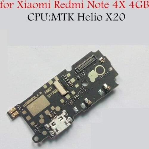 For Xiaomi Redmi Note 4X 4GB MTK USB Charger Connector Flex Cable USB Charging Dock PCB Board Flex Cable Repair Spare Parts
