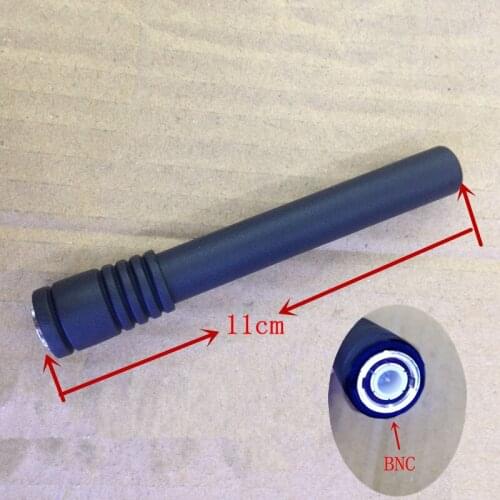 Honghuismart 5pcs/lot VHF 136-174mhz antenna BNC for C150 KENWOOD TH22AT,TK208 ,for ICOM IC-V8,IC-V82 etc walkie talkie 11cm