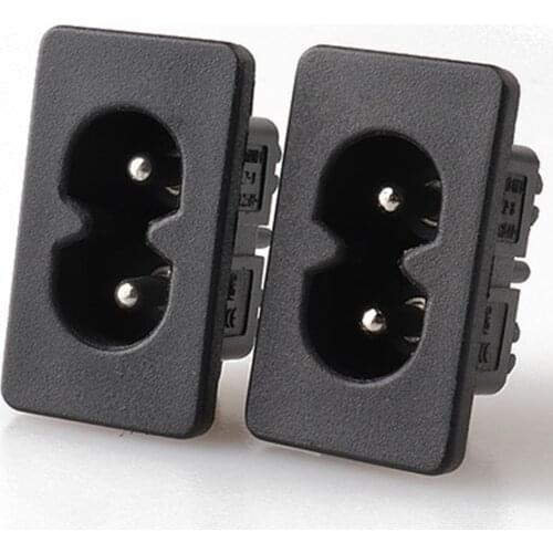 LZ-8-6S1 wholesale pop socket IEC 60320 C8 INLET AC POWER SOCKET c8 ac power socket outlet connector