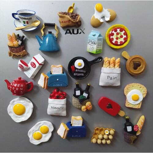 European Style Refrigerator Magnet Stickers, Home Kitchen and Office Decorations, Exquisite Refrigerator Decoration Props