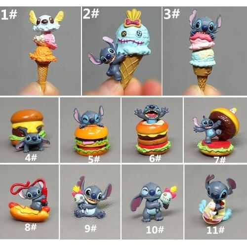 Disney Lilo and Stitch Mini Figure Doll Cute Lilo Stich Mini Anime Cartoon Model Toy Children Kids Toys Birthday Gift 5cm
