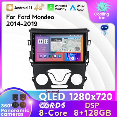 NEW! 6G+128G 8 Core Android 11 Car Radio Multimedia GPS Navigation Player for Ford Mondeo 5 2014 2015 2016 2019 Stereo Unit 4G