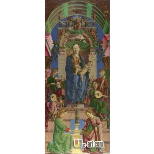 Canvas Prints ( Holy of the Madonna and Child ) by Cosme Tura reproduction giclee canvas prints Religion-092 (48*20 inch )