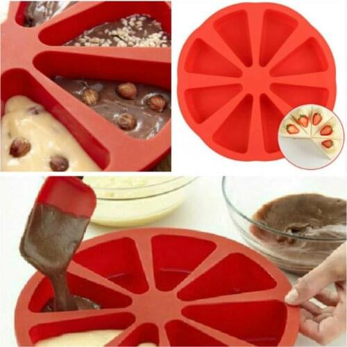 Silicone bakeware mold Chocolate Molds 10 holes triangular Shape Cake Molds Thumb Cookies Moulds Baking Molds DIY