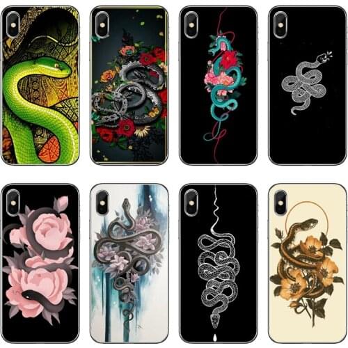 Animal Snake Flower Silicone Phone Case For Samsung Galaxy M30 J8 J7 J5 Pro J6 J4 Prime A6 A8 A9 Plus J3 2018 2017