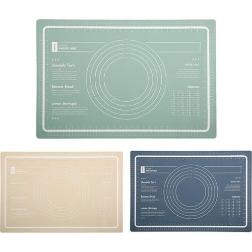 Silicone Rolling Dough Pad Kneading Mat with Scale Flour Pizza Dough Maker Non Stick Pastry Pad Kitchen Bakeware Tools