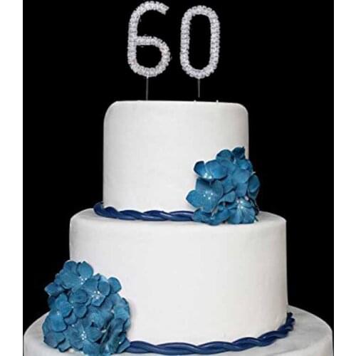 Rhinestone Number first 9 8 7 6 5 4 3 2 1 0 18 21 30 40 50 60 Cake Topper for kids adult Birthday party Anniversary Decoration