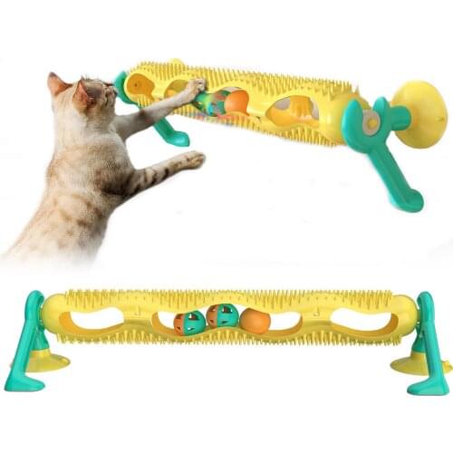 Cat Tunnel Interative Toys For Cats Scratcher Climbing Frame Pet Accessories Multifunctional Led Tumble Things For Funny And Int