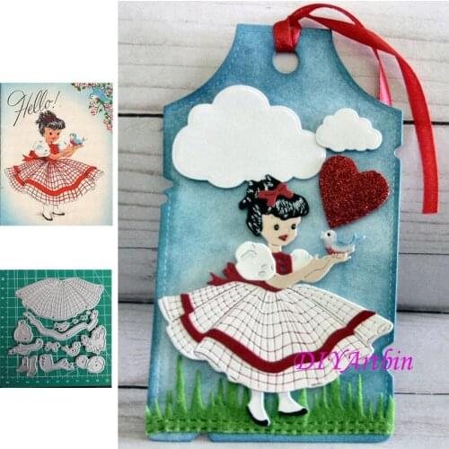 Vintage Girl Metal Cutting Dies New Arrival 2020 DIY Album Paper Cards Art Craft Decoration