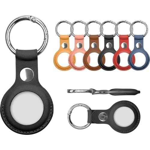 Protective Cover Location Tracker PU Leather Case With Buckle for AirTags Tracker PU Leather Case For Airtags Accessories