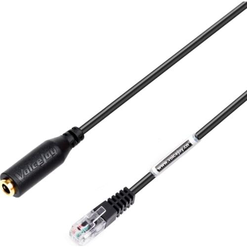 Mobile phone earphone/Headset Adapter female 3.5mm to RJ9 RJ10 For PLX Mitel Inter-tel GE Altigen Spring Shoretel Nortel