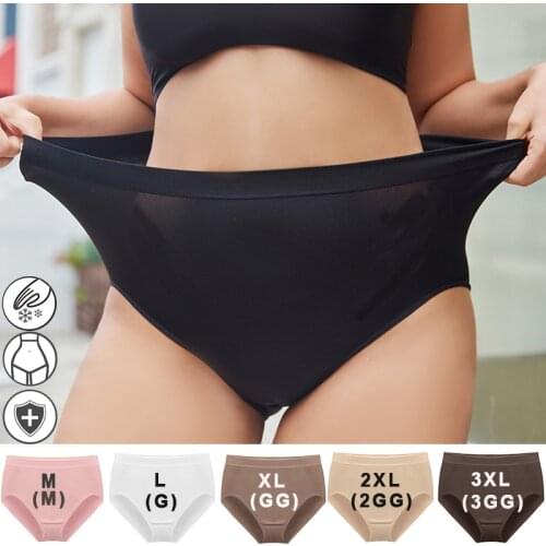 FINETOO High Waist Womens Plus Size Underwear M-3XL Lingerie Woman Seamless Panties Butt Lift Up Briefs Female Sexy Underpants