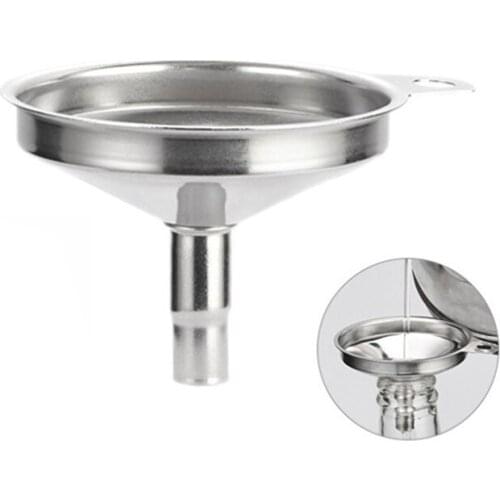 1pc Small Mouth Infusing Oils, Jams, Spirits Stainless Steel Mini Funnel Filling Hip Flask Beer Liquid Oil Tools