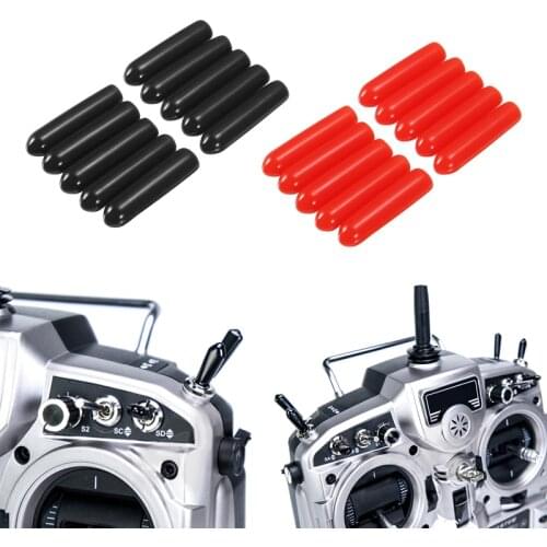 10PCS STP 20mm Rubber RC Radio Controller Lever Non-Slip Cover Stick Switch Cap for FLYSKY FRSKY RadioMaster Jumper Transmitters
