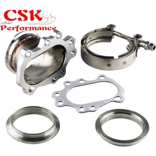 2.5" v band clamp stainless steel + 63mm Turbo dump pipe to T8 T2 T25 T28