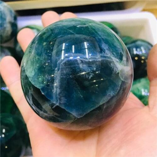 5-6cm natural rare fluorite quartz crystal ball home decoration natural cut polishing 1pc