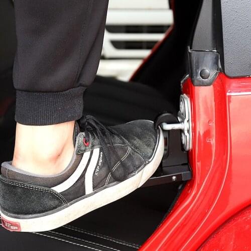 Aluminium Alloy Car Door Climbing Auxiliary Ladder Hook Door Lock Stirrup Multifunction Collapsible Auto Parts