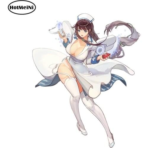 HotMeiNi 13cm x 10.5cm Anime Car Sticker for Last Origin Beauty Decals Waterproof Laptop Vehicle Window Car Wrap Decor