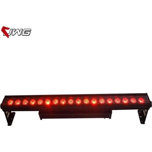 Free shipping IP65 Led Wall Washer 18x15W RGBWA 5 in 1 DMX512 Led 5CH/9CH Stage Lighting DJ Lighting DJ Guangzhou Stage Light