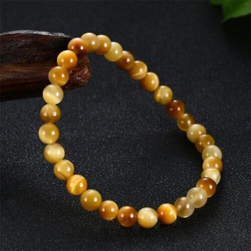 Gold Tiger Eye Bracelets for Women Natural Sun Tiger Eye Stone Beads Buddha Men Bracelets Unisex Gifts Jewelry