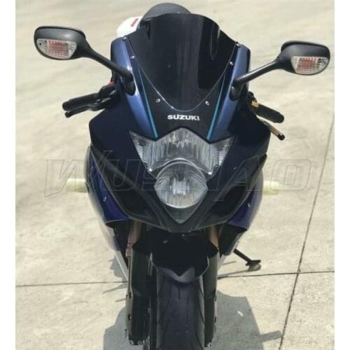 Motorcycle Double Bubble Windshield Windscreen Screen For 2005 2006 Suzuki GSX-R1000 GSXR1000 GSXR GSX-R 1000 K5 K6 Black