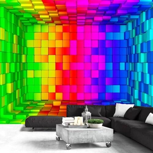 Wall mural-Rainbow Cube - 400x280 cm