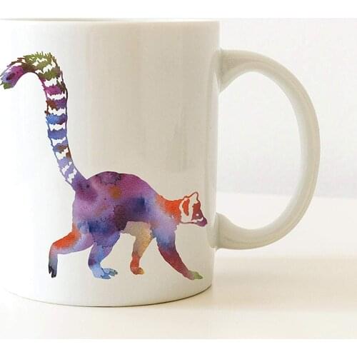 Lemur Mug - Lemur Lover Coffee Mug - 11 oz - Unique Lemur Animal Gifts