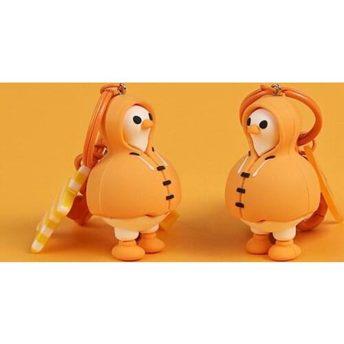 Cartoon Duck girls boy keychain Cartoon animal key chain cute bag ornament car cartoon key jewelry Ornaments Accessories